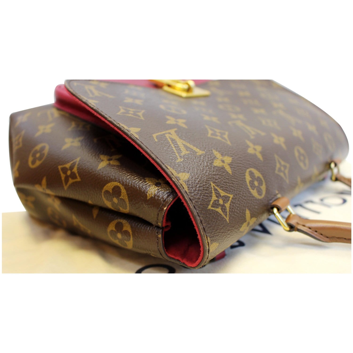 Marignan Top Handle Bag in Monogram coated canvas, Gold Hardware