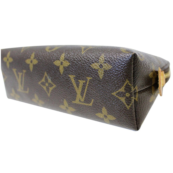 LOUIS VUITTON Pochette Monogram Canvas Cosmetic Pouch Brown