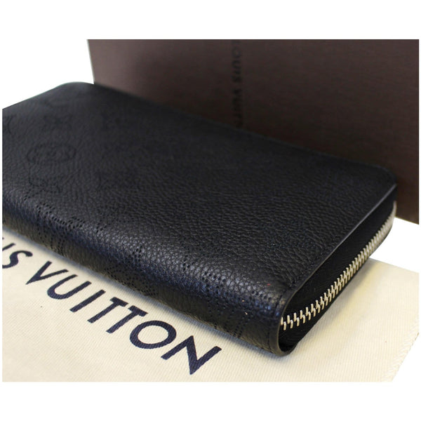LOUIS VUITTON Mahina Noir Zippy Wallet Noir Black-US