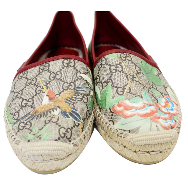 Gucci Flats GG Blooms Supreme Espadrille Size 42 - front view
