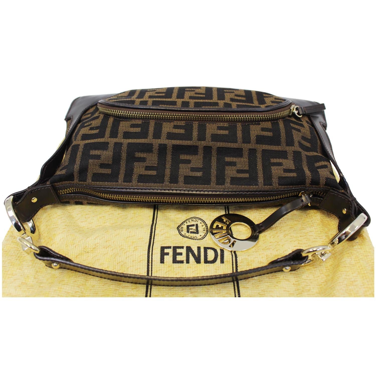 Fendi Zucca Crossbody Bag Vintage