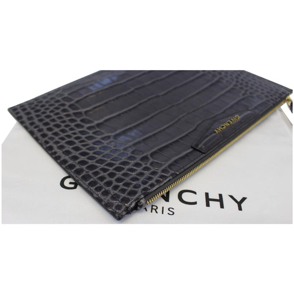 GIVENCHY Medium Antigona Croc Embossed Leather Pouch Grey - 25% OFF