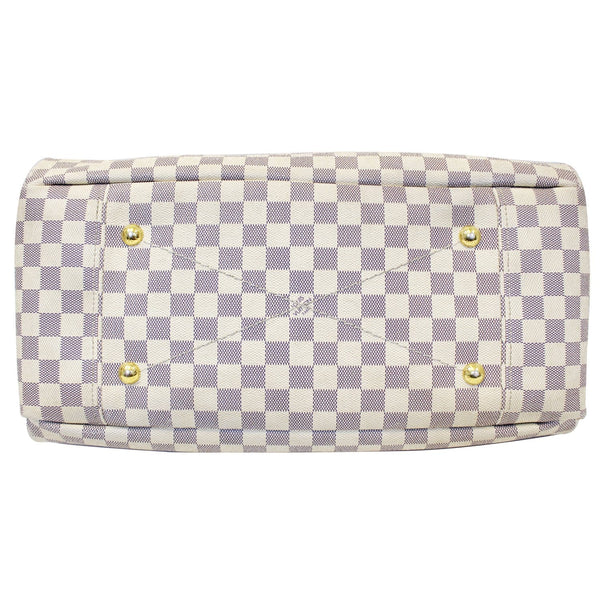 LOUIS VUITTON Artsy MM Damier Azur White Shoulder Bag