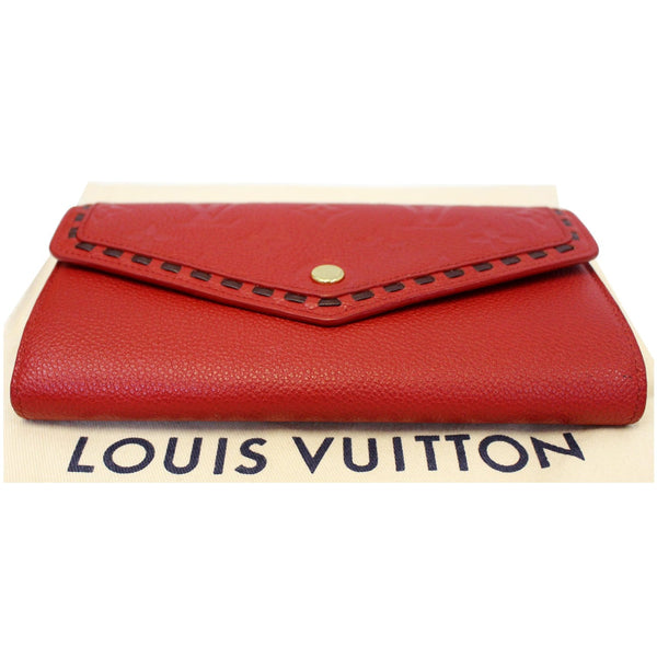 LOUIS VUITTON Scarlet Monogram Empreinte Wallet Red