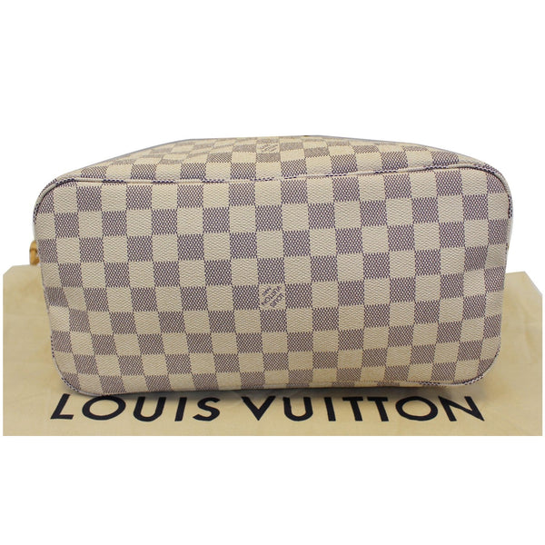 Louis Vuitton Neverfull MM Damier Azur Tote Bag - bottom view