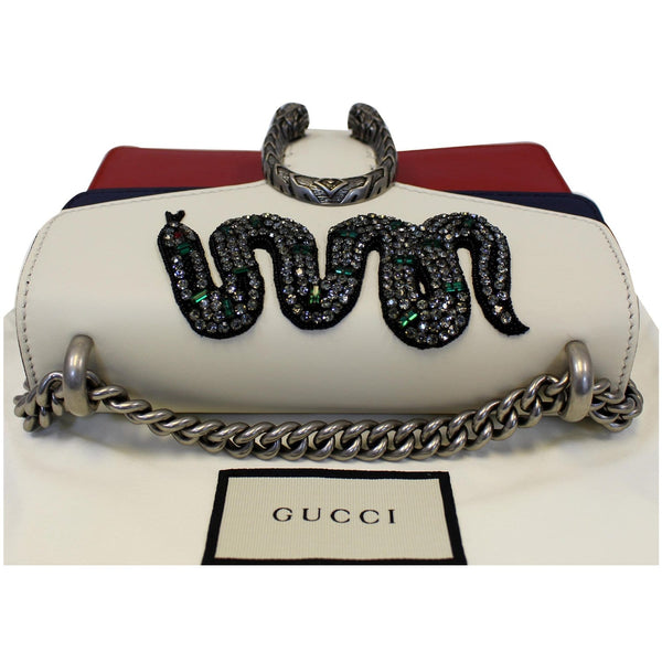 Gucci Dionysus Mini Crystal Embroidered Snake Bag - snake engraved