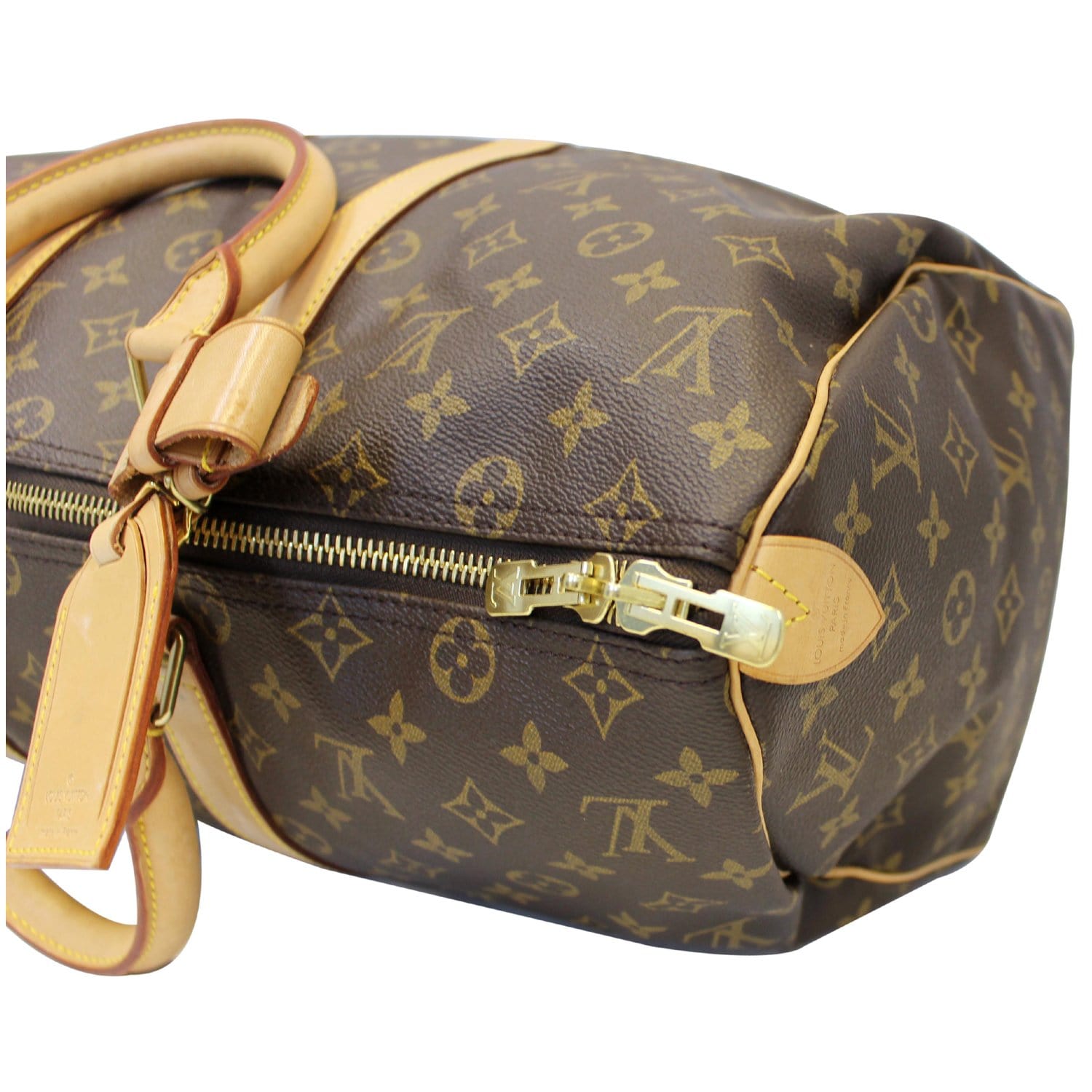 Keepall cloth travel bag Louis Vuitton Navy in Cloth - 22135061