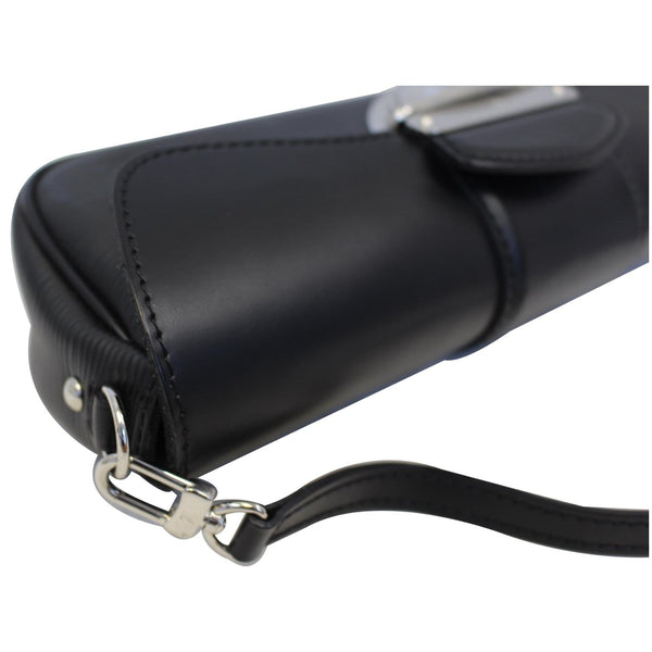 Louis Vuitton Montaigne Epi Leather Clutch Bag Black - side view