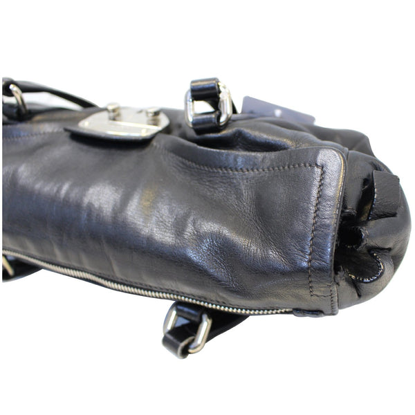 Prada Lambskin Leather Shoulder Bag - Half bag View 
