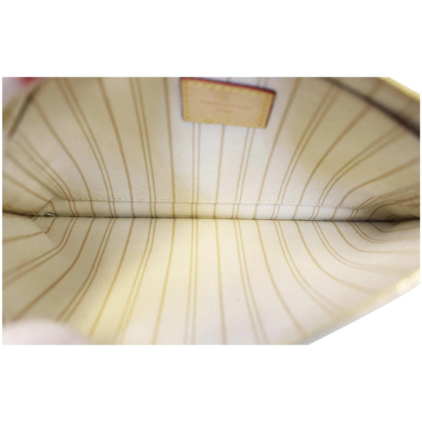 Louis Vuitton Neverfull MM Wristlet Damier Azur Pouch - interior