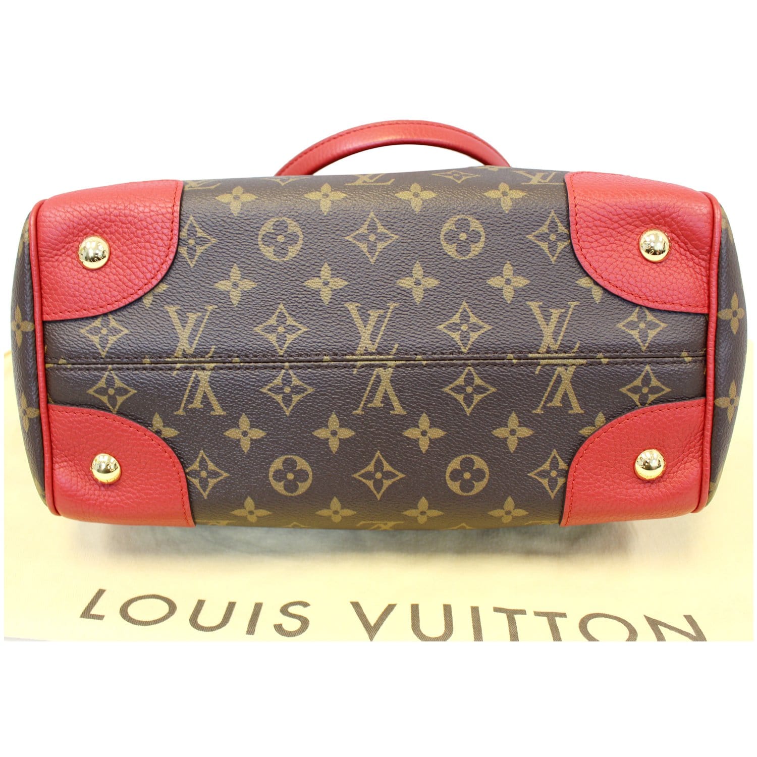 LOUIS VUITTON Estrela MM Handbag Monogram Shoulder Bag M51193 Coquelicot Red