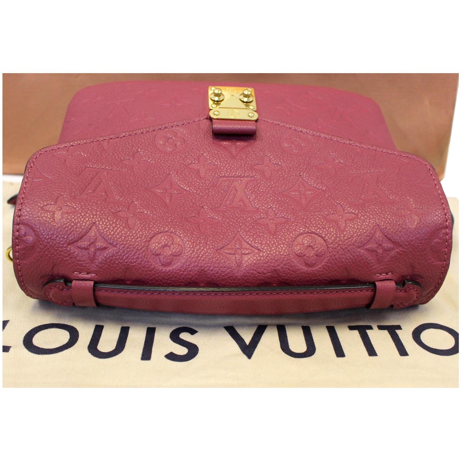 LOUIS VUITTON Metis Pochette Monogram Empreinte Crossbody Bag Pink-US