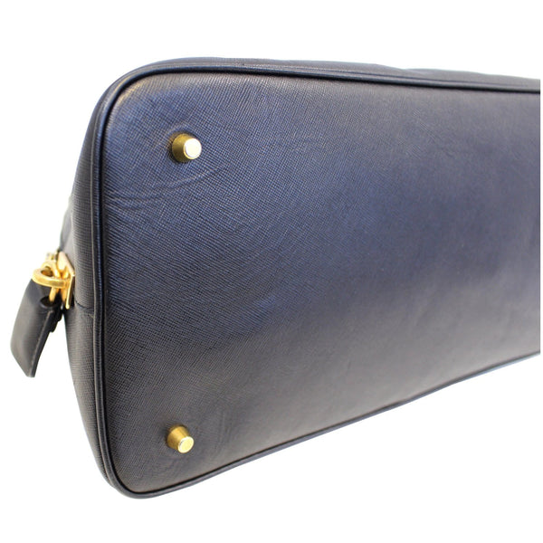 PRADA Saffiano Dome Black Leather Satchel Bag-US