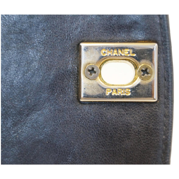 Chanel Diana Flap Bag Quilted Lambskin Bag Black logo