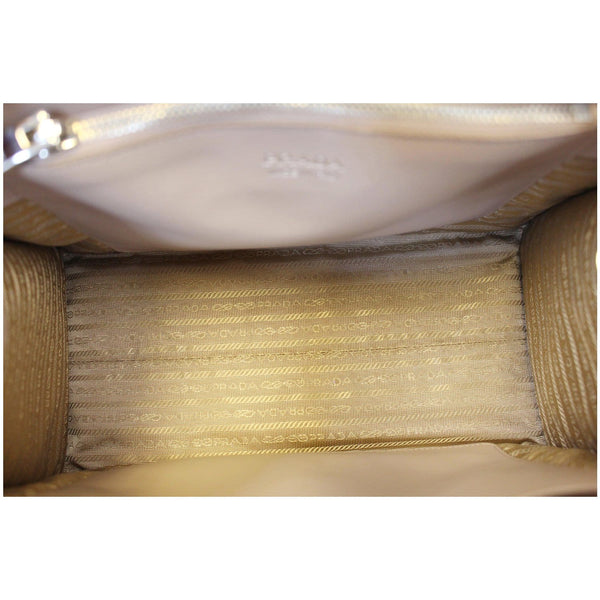 Prada Diagramme Bag Leather Tote Shoulder - Interior View