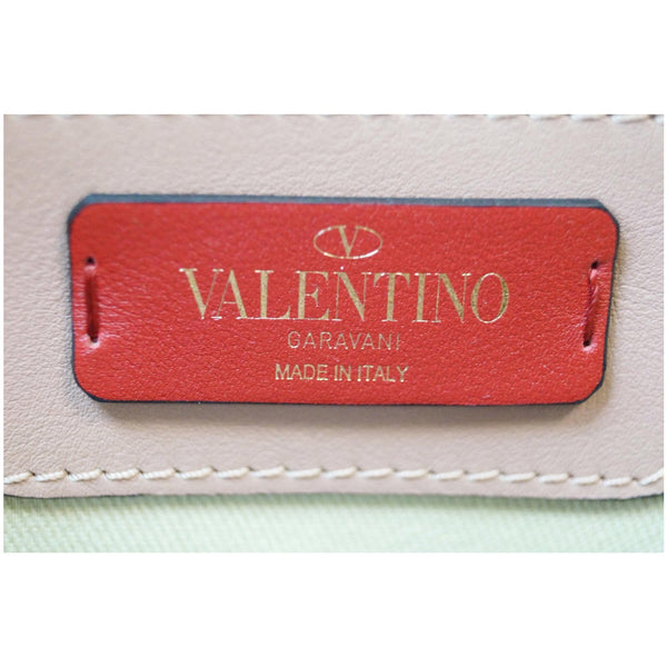 VALENTINO Garavani Lovestud Calfskin Leather Tote Bag Pink - Valentino V Logo