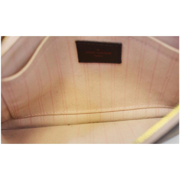 Louis Vuitton Wristlet Neverfull Pochette Damier MM Pouch suede