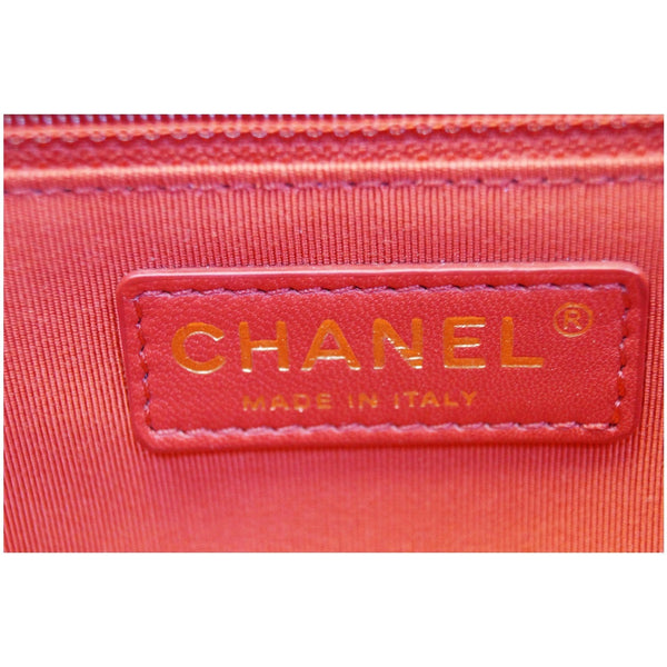 Chanel Jumbo Classic Single Flap Bag Leather Red  logo