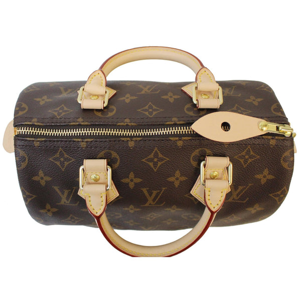 top view- LV Speedy 25 Monogram Canvas Satchel Bag