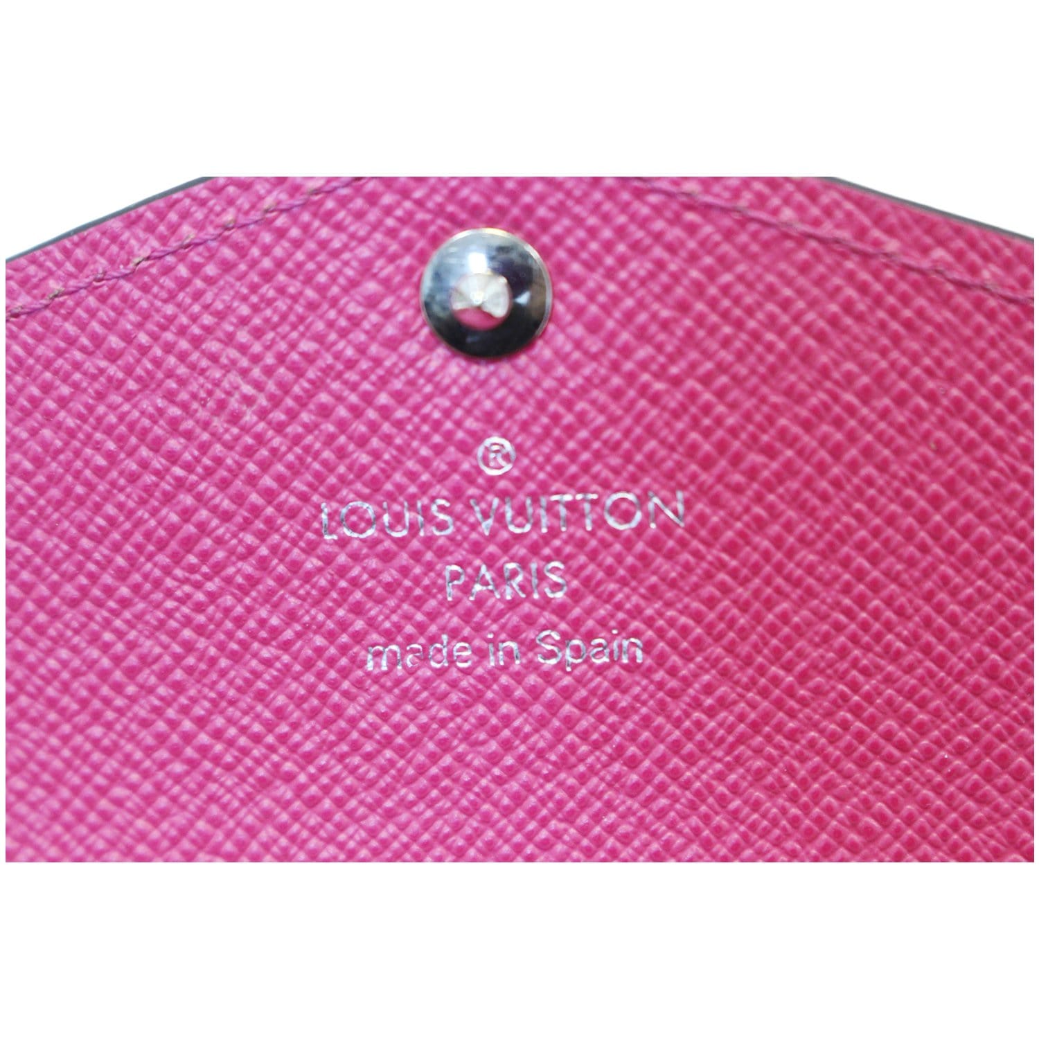 LOUIS VUITTON Sarah Monogram Vernis Leather Chain Wallet Light Pink
