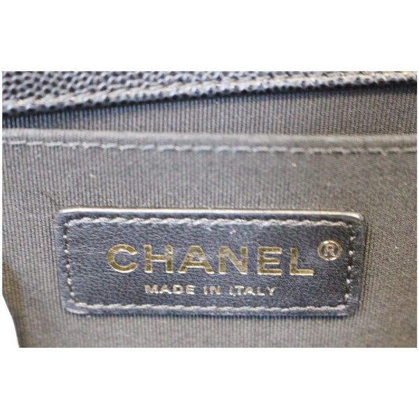 CHANEL Le Boy Small Lambskin Leather Shoulder Bag Black-US