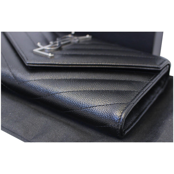 Yves Saint Laurent Wallet Large Grain De Poudre - leather