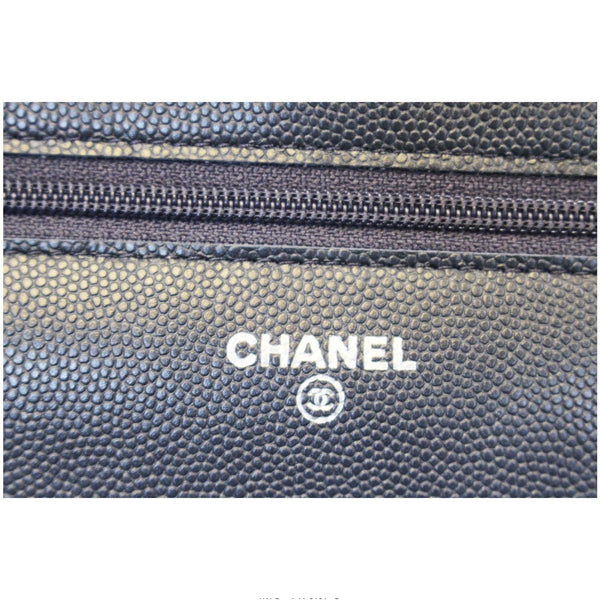 CHANEL Wallet On Chain WOC Clutch Crossbody Bag Navy-US