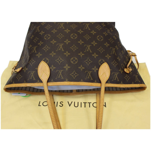 Louis Vuitton Neverfull MM Monogram Canvas tote Bag - lv strap