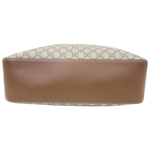 GUCCI GG Supreme Canvas Hobo Shoulder Bag Beige/Brown-US