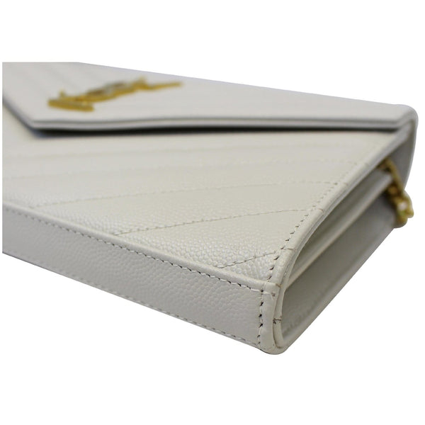 Yves Saint Laurent Wallet Chain Matelasse Chevron - leather