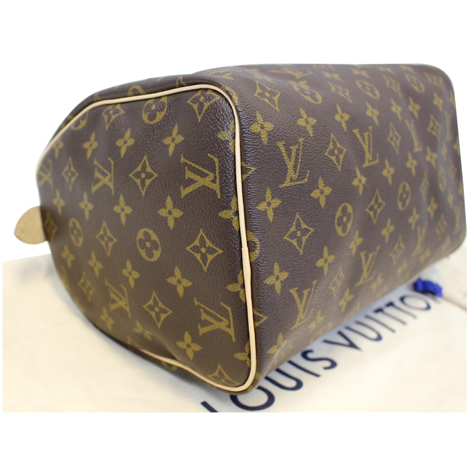 Speedy leather handbag Louis Vuitton Brown in Leather - 31017186