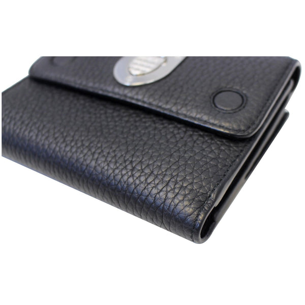 Christian Dior Noir Black Leather Wallet-US