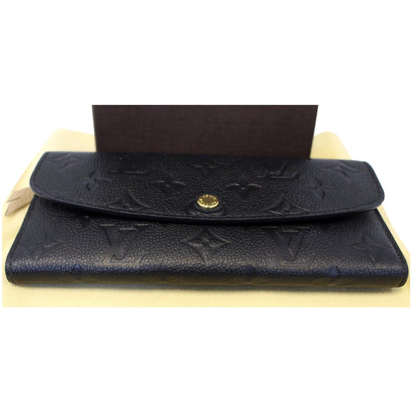 LOUIS VUITTON Emilie Monogram Empreinte Leather Wallet Black-US