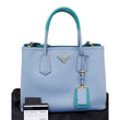 PRADA Lux Saffiano Leather Tote Shoulder Bag Blue-US