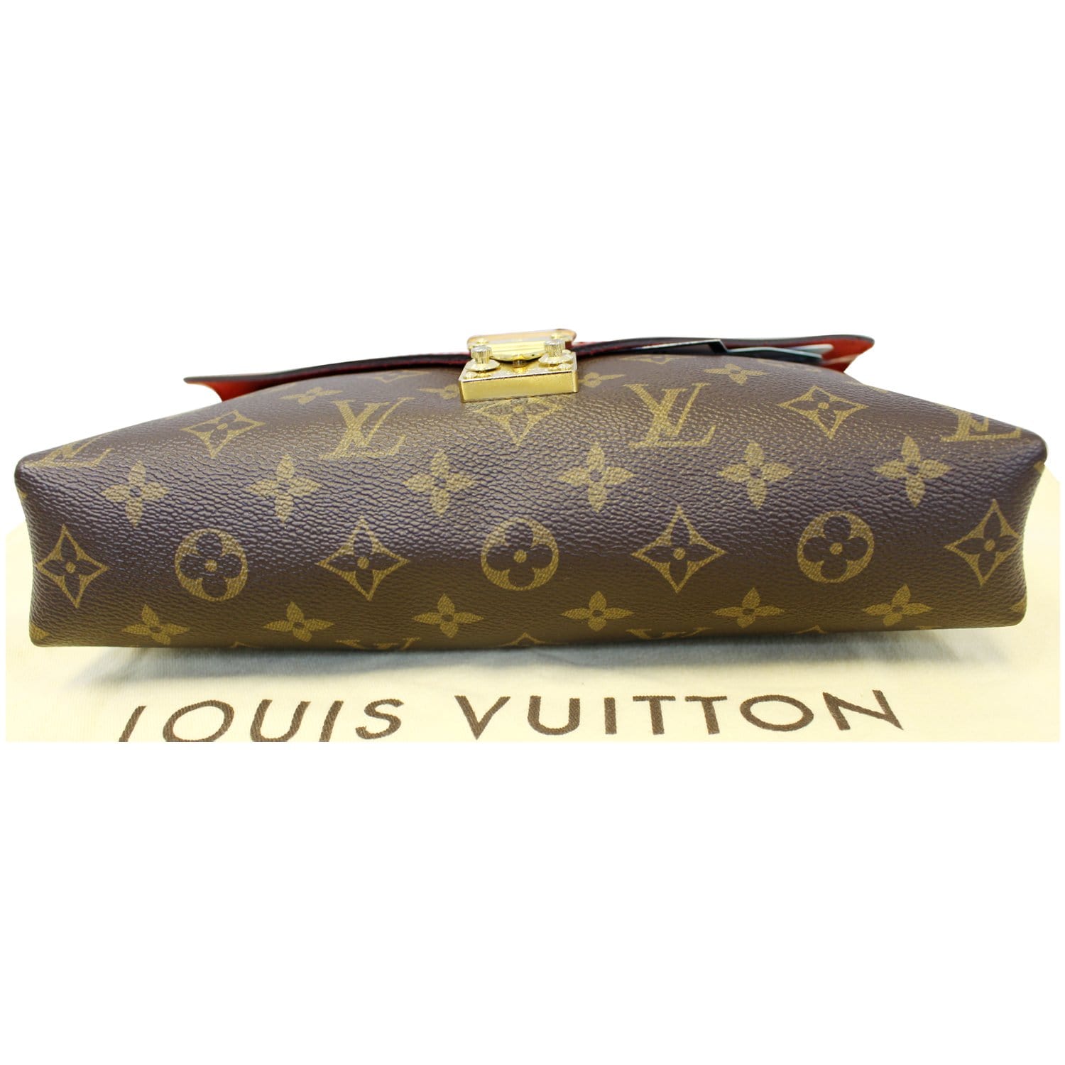 Gorgeous LV Pallas Chain link shoulder bag in Monogram canvas with red  calfskin leather. Est. Ret. $2200 GS $1299 DM us through FB or IG messenger  or, By The Golden Shoestring
