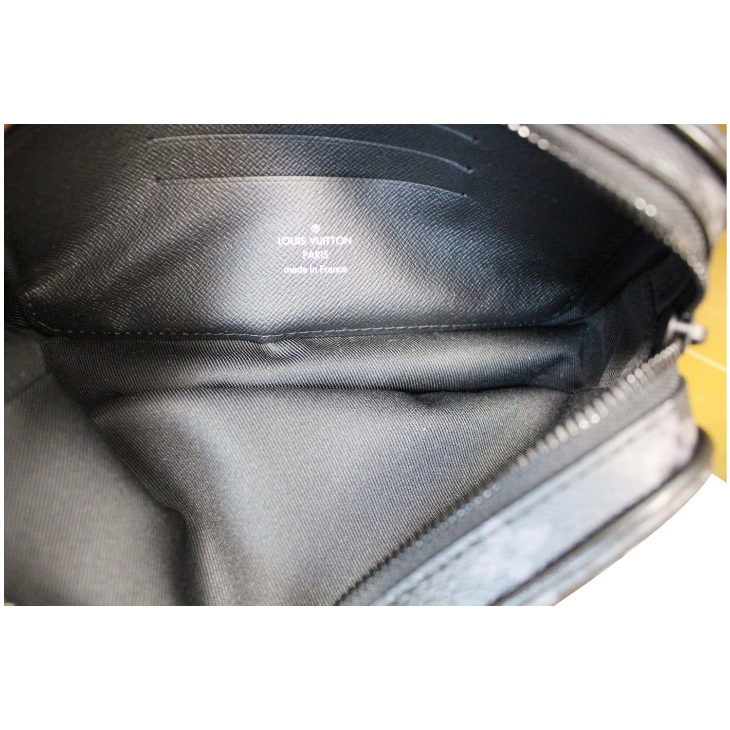 LOUIS VUITTON Monogram Eclipse Pochette Volga Clutch Bag M68321 LV
