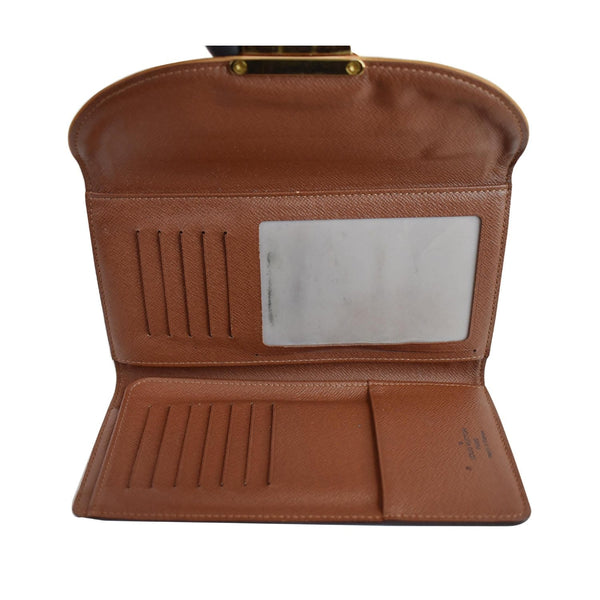 Louis Vuitton Eugenie Monogram Canvas Wallet Brown - opened view