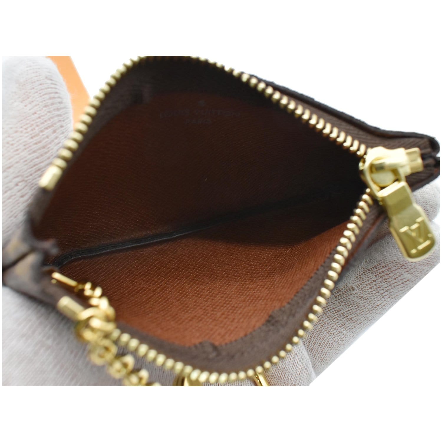  (LOUIS VUITTON) LOUIS VUITTON N60285 Pochette Kirigami Damier Chain  Necklace Coin Purse Wallet Coin Case Damier Canvas Women's Used, Brown.  Notation Color: Evenu : Clothing, Shoes & Jewelry
