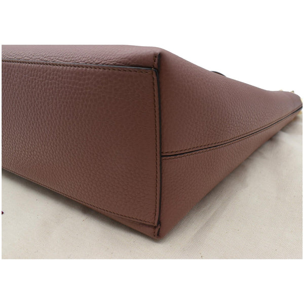 Valentino Garavani Rockstud Textured Leather bag - dark rose