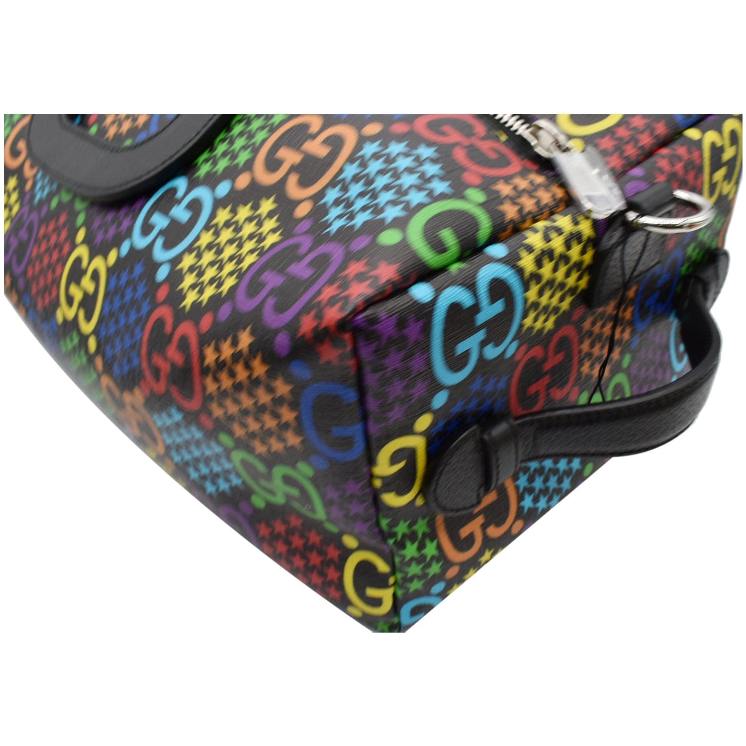 GUCCI Psychedelic GG Monogram Canvas Duffel Travel Bag Multicolor 5878