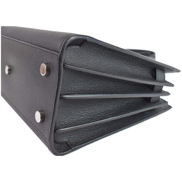 YVES SAINT LAURENT Baby Sac de Jour Grained Leather Tote Bag Black