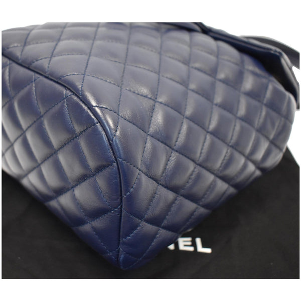 CHANEL Small Urban Spirit Quilted Lambskin Backpack Bag Navy