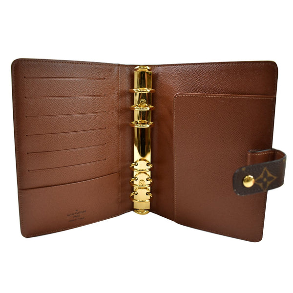 Louis Vuitton Agenda PM Monogram Canvas Planner Cover  opened view