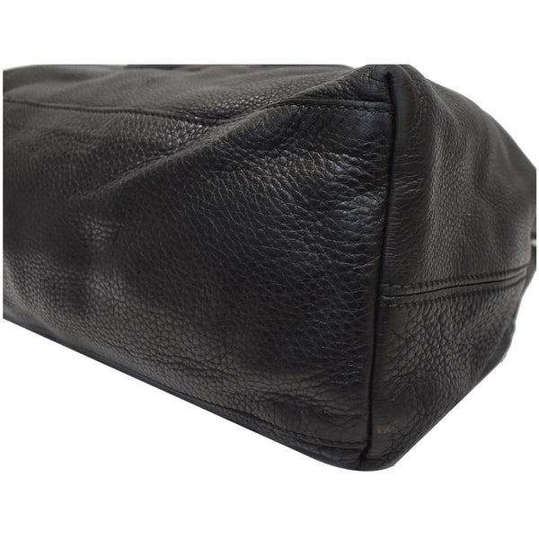 GUCCI Soho Pebbled Leather Chain Shoulder Bag 308982 Black