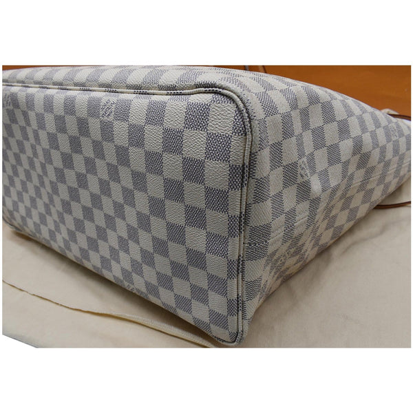 LOUIS VUITTON  Neverfull GM Damier Azur Tote Shoulder Bag White