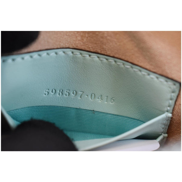 GUCCI GG Marmont Mini Matelasse Leather Corssbody Bag Mint 598597