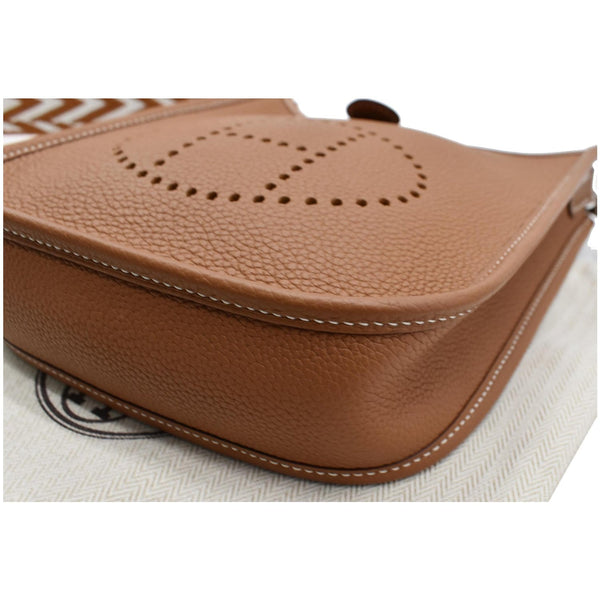 HERMES Evelyne TPM Clemence Leather Shoulder Bag Cuivre