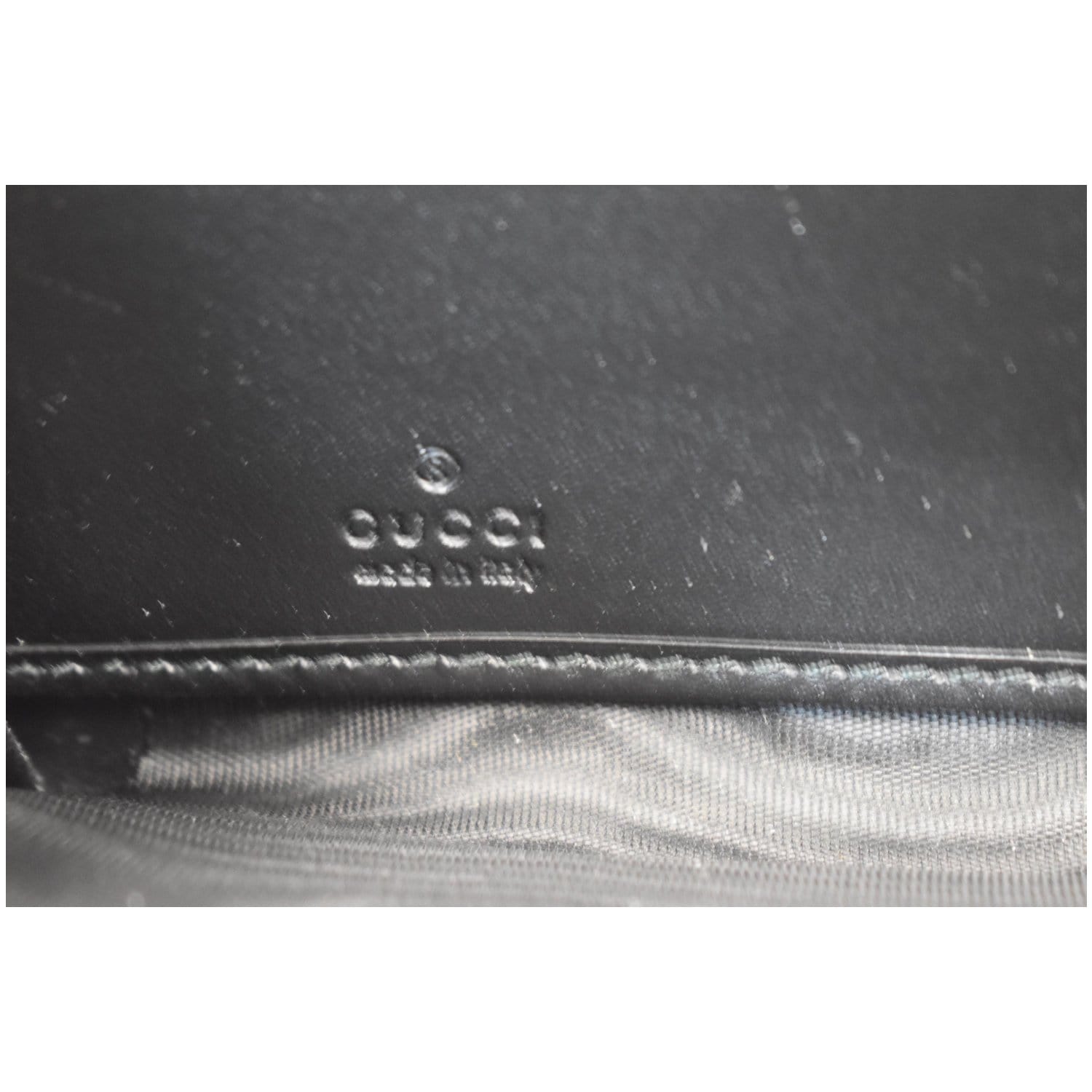 GUCCIシカ皮 Gucci Web Guccissima Leather Zip Around Wallet Black
