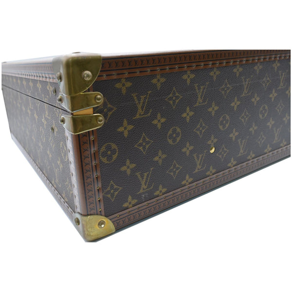 LOUIS VUITTON Bisten 70 Monogram Canvas Suitcase Bag Brown
