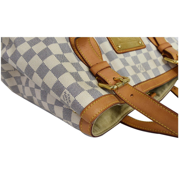 Louis Vuitton Hampstead PM Damier Azur Shoulder Bag - brown strap